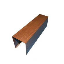 Metal material decorative aluminum linear profile square baffle tube ceiling panel